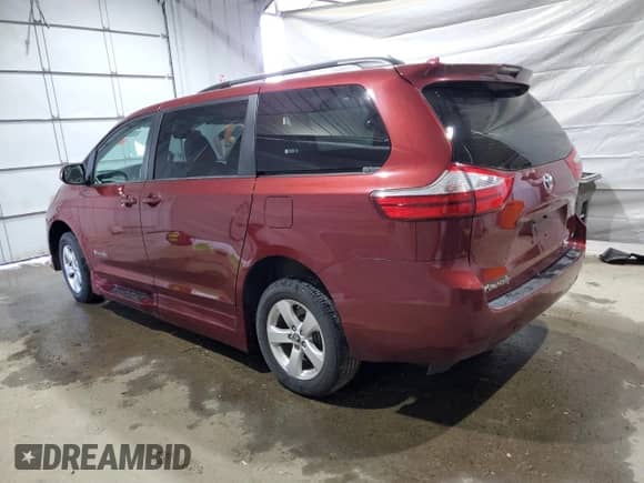 2018 Toyota Sienna LE with VIN 5TDKZ3DCXJS930409, listed as a Copart auction lot 70283005 with 7,639 mi miles and Salvage title. Bid and sale history available at DreamBid. Image 2.