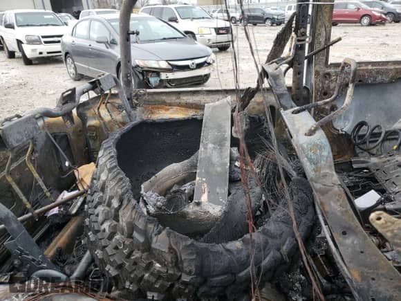 2012 Jeep Wrangler Sport with VIN 1C4AJWAG7CL210954, listed as a Copart auction lot 53303435 with Not provided miles and Non repairable. Bid and sale history available at DreamBid. Image 11.