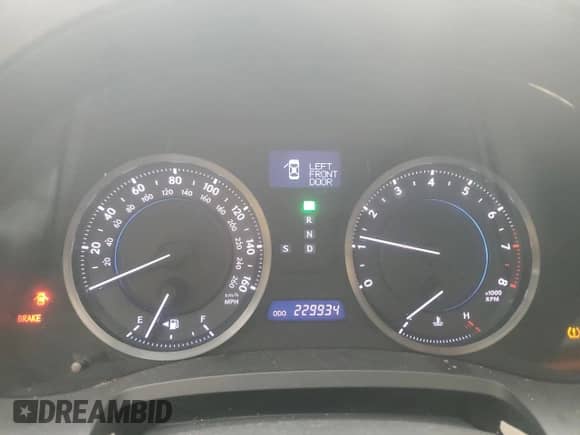 2011 Lexus IS 250 with VIN JTHCF5C25B5051682, listed as a Copart auction lot 69271035 with 229,934 mi miles and Salvage title. Bid and sale history available at DreamBid. Image 9.