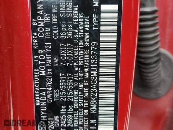 2021 Hyundai Kona SEL with VIN KM8K23AG3MU133779, listed as a Copart auction lot 86247115 with 118,204 mi miles and Clean title. Bid and sale history available at DreamBid. Image 12.