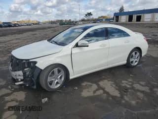 2015 Mercedes-Benz CLA 250 with VIN WDDSJ4GB8FN272737, listed as a Copart auction lot 87086975 with 104,785 mi miles and Clean title. Bid and sale history available at DreamBid. Image 1.