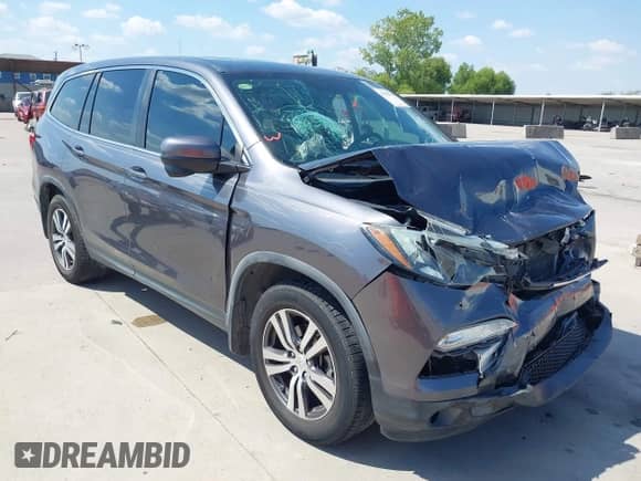 2017 Honda Pilot EX-L with VIN 5FNYF5H58HB027491, listed as a IAAI auction lot 43356758 with 124,805 mi miles and . Bid and sale history available at DreamBid. Image 1.