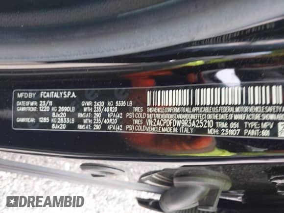 2024 Dodge Hornet R/T Plus с VIN ZACPDFDW9R3A25210, выставлен на аукционе IAAI как лот 42418257 с пробегом 2 866 миль миль и . История ставок и продаж доступна на DreamBid. Изображение 9.