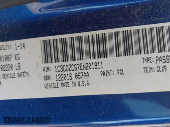 2014 Dodge Avenger SXT с VIN 1C3CDZCG7EN201911, выставлен на аукционе IAAI как лот 42323606 с пробегом 149 714 миль миль и . История ставок и продаж доступна на DreamBid. Изображение 9.