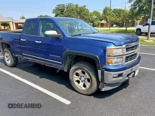 2014 Chevrolet Silverado 1500 LTZ z VIN 1GCVKSEJ8EZ131645, wystawiony jako Copart lot #80143325 z przebiegiem 128 640 mil mil oraz Czysty tytuł • Clean title. Historia ofert i sprzedaży dostępna na DreamBid. Obrazek 1.