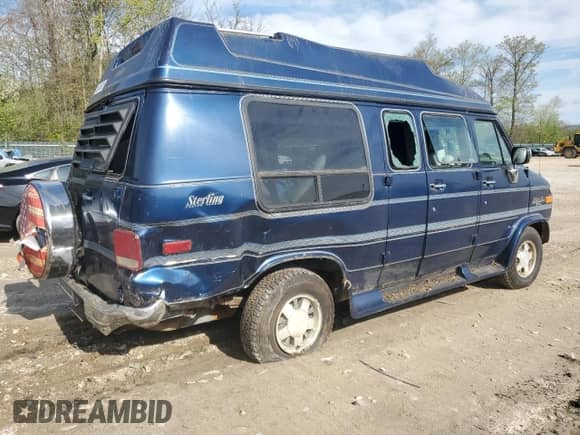 1995 Chevrolet Chevy Van with VIN 1GBEG25K1SF242663, listed as a Copart auction lot 56105615 with 140,366 mi miles and Clean title. Bid and sale history available at DreamBid. Image 3.