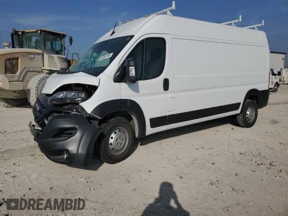2023 Ram ProMaster Cargo с VIN 3C6LRVDG7PE581240, выставлен на аукционе Copart как лот 44595165 с пробегом Не указан миль и Списание • Salvage title. История ставок и продаж доступна на DreamBid. Изображение 1.
