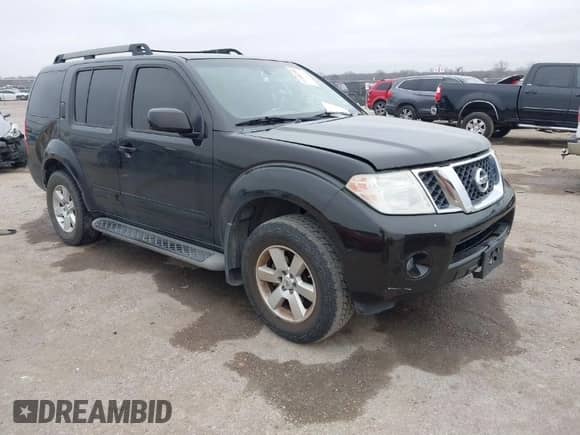 2012 Nissan Pathfinder SV with VIN 5N1AR1NN2CC633134, listed as a IAAI auction lot 41486286 with 156,634 mi miles and . Bid and sale history available at DreamBid. Image 1.