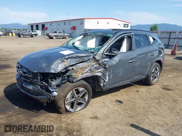 2025 Hyundai Tucson SEL Convenience with VIN 5NMJCCDE9SH451496, listed as a IAAI auction lot 42531433 with 5,547 mi miles and . Bid and sale history available at DreamBid. Image 2.