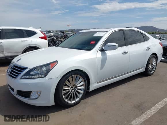 2014 Hyundai Equus Ultimate z VIN KMHGH4JH1EU083971, wystawiony jako IAAI lot #43242212 z przebiegiem 58 716 mil mil oraz . Historia ofert i sprzedaży dostępna na DreamBid. Obrazek 2.