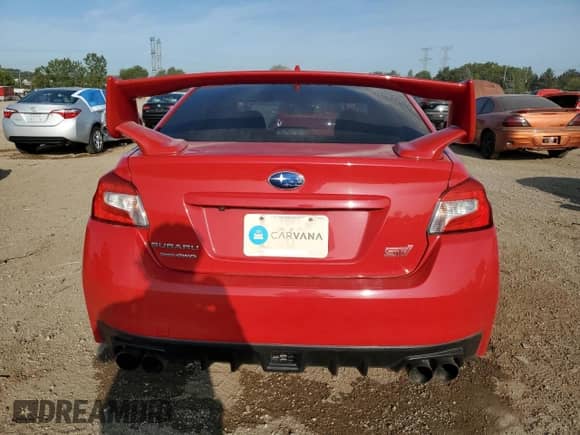 2017 Subaru WRX STI with VIN JF1VA2V60H9834570, listed as a Copart auction lot 71701305 with 96,074 mi miles and Salvage title. Bid and sale history available at DreamBid. Image 6.