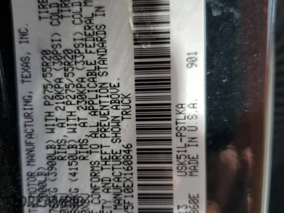 2014 Toyota Tundra Limited z VIN 5TFFY5F10EX160846, wystawiony jako Copart lot #56396525 z przebiegiem 208 720 mil mil oraz Szkoda całkowita • Salvage title. Historia ofert i sprzedaży dostępna na DreamBid. Obrazek 12.