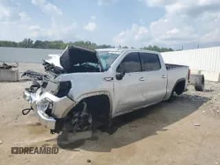 2020 GMC Sierra 1500 SLT with VIN 1GTU9DEDXLZ108037, listed as a Copart auction lot 69470215 with 85,486 mi miles and Non repairable. Bid and sale history available at DreamBid. Image 1.