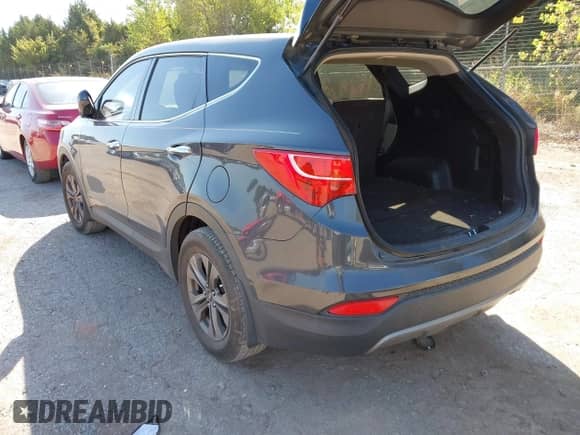 2015 Hyundai Santa Fe with VIN 5XYZT3LB4FG285320, listed as a IAAI auction lot 43358458 with 139,106 mi miles and . Bid and sale history available at DreamBid. Image 3.