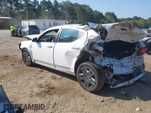 2012 Dodge Avenger SE with VIN 1C3CDZAG7CN327802, listed as a IAAI auction lot 43276853 with 88,919 mi miles and . Bid and sale history available at DreamBid. Image 3.