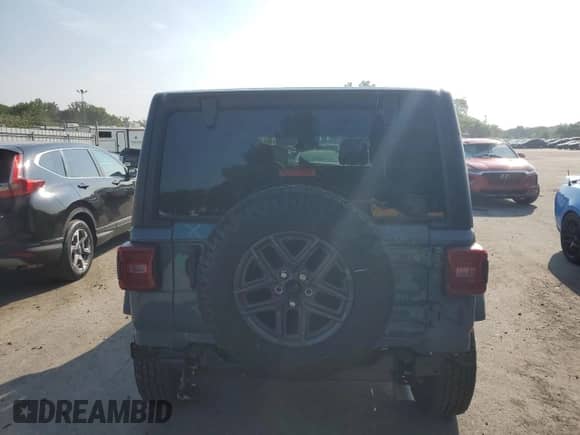 2024 Jeep Wrangler Sport S с VIN 1C4PJXDG9RW360938, выставлен на аукционе Copart как лот 66515775 с пробегом 7 107 миль миль и Списание • Salvage title. История ставок и продаж доступна на DreamBid. Изображение 6.