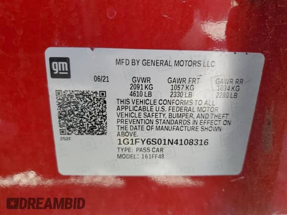 2022 Chevrolet Bolt EUV LT z VIN 1G1FY6S01N4108316, wystawiony jako Copart lot #70010805 z przebiegiem 87 499 mil mil oraz Szkoda całkowita • Salvage title. Historia ofert i sprzedaży dostępna na DreamBid. Obrazek 14.