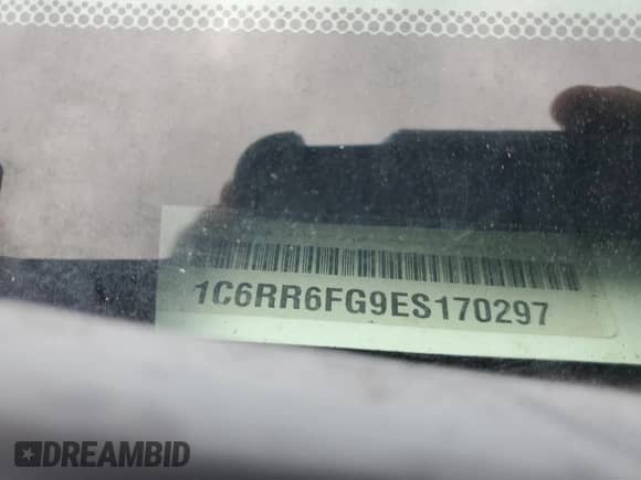 2014 Ram 1500 Tradesman с VIN 1C6RR6FG9ES170297, выставлен на аукционе Copart как лот 67913835 с пробегом 196 634 миль миль и Списание • Salvage title. История ставок и продаж доступна на DreamBid. Изображение 12.