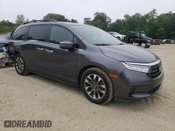 2022 Honda Odyssey EX-L с VIN 5FNRL6H76NB063910, выставлен на аукционе Copart как лот 59208005 с пробегом 47 478 миль миль и Списание • Salvage title. История ставок и продаж доступна на DreamBid. Изображение 4.