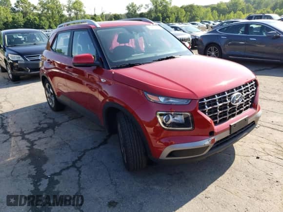 2022 Hyundai Venue SEL with VIN KMHRC8A35NU185549, listed as a Copart auction lot 60831643 with 7,163 mi miles and Salvage title. Bid and sale history available at DreamBid. Image 4.