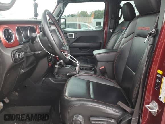 2021 Jeep Wrangler Unlimited Rubicon with VIN 1C4HJXFG6MW776407, listed as a Copart auction lot 70248415 with 83,212 mi miles and Salvage title. Bid and sale history available at DreamBid. Image 7.