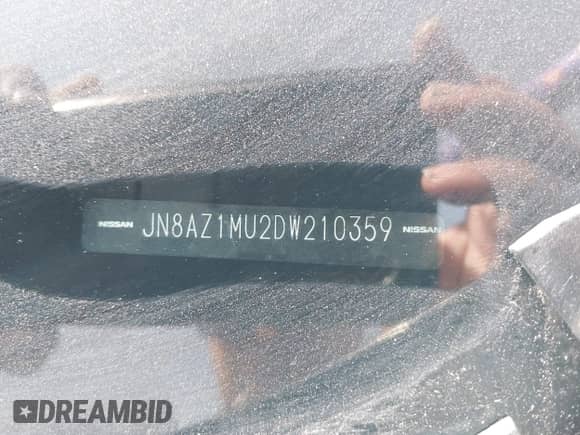 2013 Nissan Murano LE with VIN JN8AZ1MU2DW210359, listed as a IAAI auction lot 42257534 with 221,149 mi miles and . Bid and sale history available at DreamBid. Image 12.