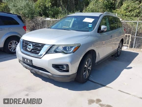 2017 Nissan Pathfinder S with VIN 5N1DR2MN8HC645445, listed as a IAAI auction lot 43482002 with 154,066 mi miles and . Bid and sale history available at DreamBid. Image 2.