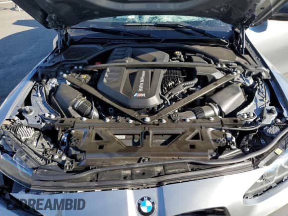 2022 BMW M3 Competition xDrive with VIN WBS43AY08NFM50916, listed as a Copart auction lot 48232735 with 17,994 mi miles and Salvage title. Bid and sale history available at DreamBid. Image 12.
