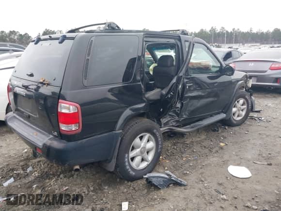 2000 Nissan Pathfinder XE with VIN JN8AR07S0YW414880, listed as a IAAI auction lot 41537399 with Not provided miles and . Bid and sale history available at DreamBid. Image 4.