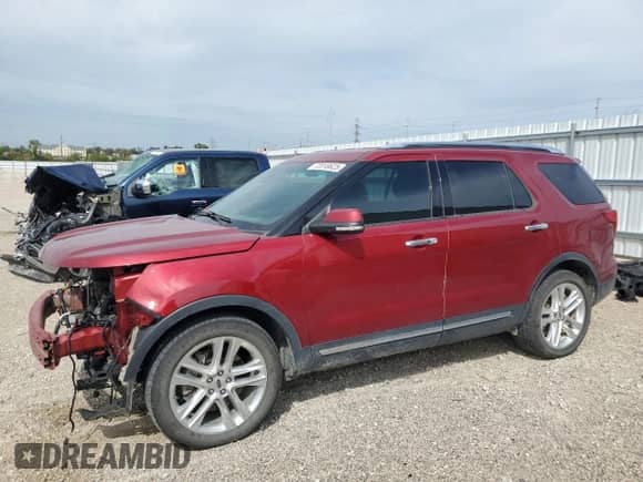 2017 Ford Explorer Limited z VIN 1FM5K7F84HGB38502, wystawiony jako Copart lot #72018625 z przebiegiem 98 646 mil mil oraz Szkoda całkowita • Salvage title. Historia ofert i sprzedaży dostępna na DreamBid. Obrazek 1.