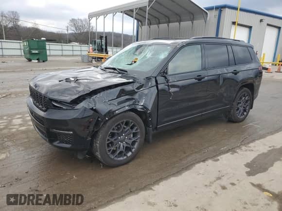 2023 Jeep Grand Cherokee Summit с VIN 1C4RJKEG3P8846527, выставлен на аукционе Copart как лот 43654505 с пробегом 24 964 миль миль и Списание • Salvage title. История ставок и продаж доступна на DreamBid. Изображение 1.