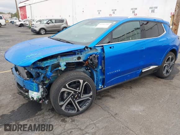 2024 Chevrolet Equinox EV LT с VIN 3GN7DMRP7RS270544, выставлен на аукционе IAAI как лот 43333792 с пробегом 7 695 миль миль и . История ставок и продаж доступна на DreamBid. Изображение 2.