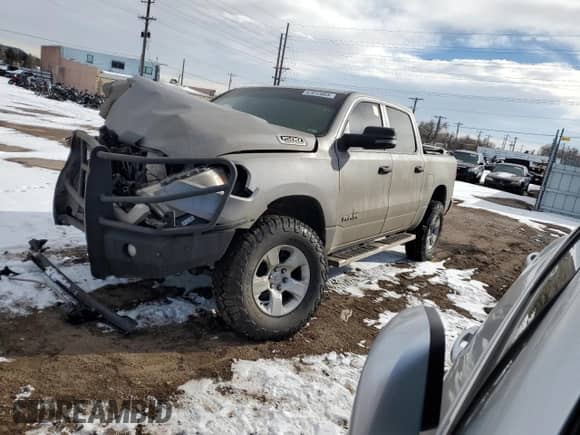 2023 Ram 1500 Lone Star with VIN 1C6SRFFT1PN682023, listed as a Copart auction lot 42012665 with Not provided miles and Salvage title. Bid and sale history available at DreamBid. Image 1.