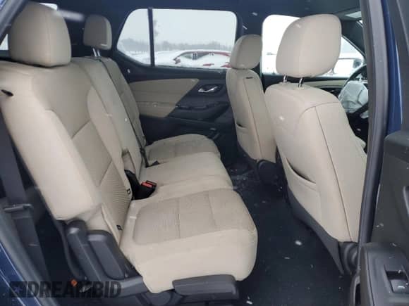 2022 Chevrolet Traverse LS z VIN 1GNEVFKW5NJ104147, wystawiony jako Copart lot #88912525 z przebiegiem 57 052 mil mil oraz Szkoda całkowita • Salvage title. Historia ofert i sprzedaży dostępna na DreamBid. Obrazek 11.