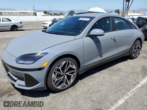2025 Hyundai Ioniq 6 SEL с VIN KMHM34AA5SA085711, выставлен на аукционе Copart как лот 55694255 с пробегом 7 222 миль миль и Списание • Salvage title. История ставок и продаж доступна на DreamBid. Изображение 1.