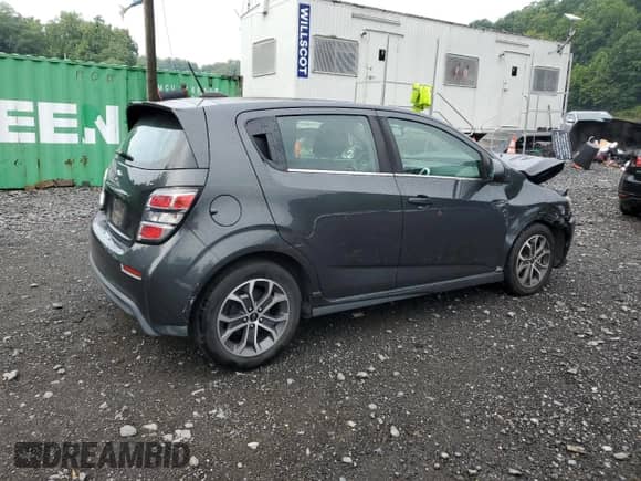 2018 Chevrolet Sonic LT with VIN 1G1JD6SH2J4105687, listed as a Copart auction lot 66205655 with 119,136 mi miles and Salvage title. Bid and sale history available at DreamBid. Image 3.