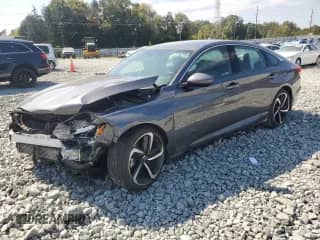 2018 Honda Accord Sport with VIN 1HGCV1F34JA191392, listed as a Copart auction lot 83836935 with Not provided miles and Salvage title. Bid and sale history available at DreamBid. Image 1.