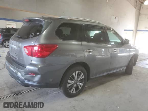 2017 Nissan Pathfinder SL with VIN 5N1DR2MM8HC666755, listed as a Copart auction lot 81816085 with 107,314 mi miles and Salvage title. Bid and sale history available at DreamBid. Image 3.