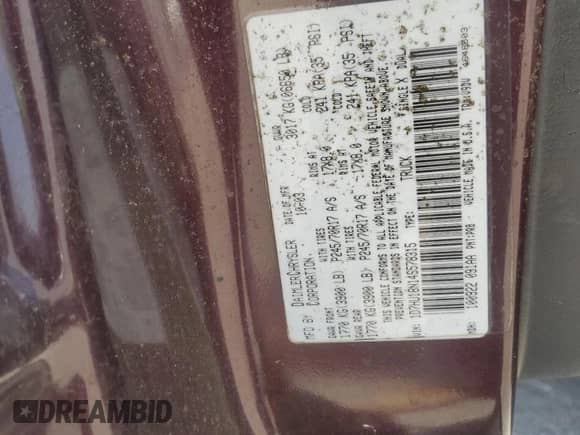 2004 Dodge 1500 SLT z VIN 1D7HU18N14S578315, wystawiony jako Copart lot #68137495 z przebiegiem 266 722 mil mil oraz Szkoda całkowita • Salvage title. Historia ofert i sprzedaży dostępna na DreamBid. Obrazek 12.