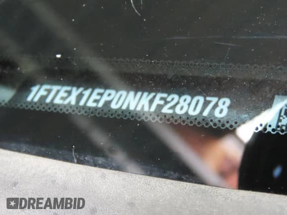 2022 Ford F-150 XL с VIN 1FTEX1EP0NKF28078, выставлен на аукционе Copart как лот 61075785 с пробегом 60 686 миль миль и Списание • Salvage title. История ставок и продаж доступна на DreamBid. Изображение 10.