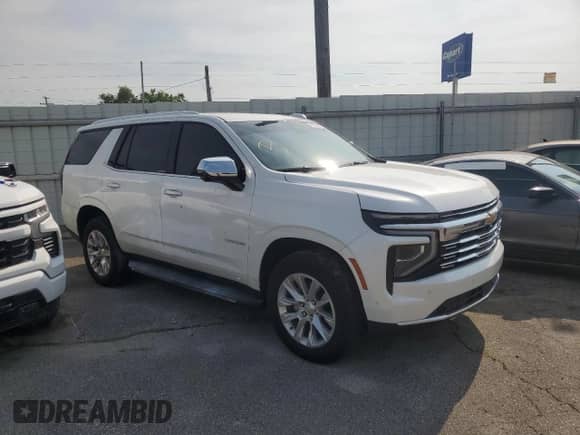 2025 Chevrolet Tahoe Premier с VIN 1GNS6SRD2SR124057, выставлен на аукционе Copart как лот 58438765 с пробегом 10 441 миль миль и Чистый • Clean title. История ставок и продаж доступна на DreamBid. Изображение 4.
