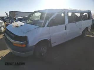 2005 Chevrolet Express Passenger с VIN 1GAHG39U851234497, выставлен на аукционе Copart как лот 77631364 с пробегом 173 891 миль миль и Списание • Salvage title. История ставок и продаж доступна на DreamBid. Изображение 1.