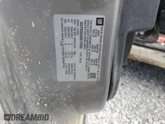 2013 Chevrolet Silverado 1500 LT с VIN 3GCPKSEA0DG176666, выставлен на аукционе Copart как лот 60486075 с пробегом Не указан миль и Списание • Salvage title. История ставок и продаж доступна на DreamBid. Изображение 12.