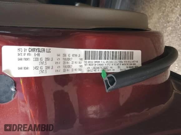 2008 Jeep Grand Cherokee Laredo с VIN 1J8GS48K78C235357, выставлен на аукционе Copart как лот 80321335 с пробегом 171 810 миль миль и Списание • Salvage title. История ставок и продаж доступна на DreamBid. Изображение 13.