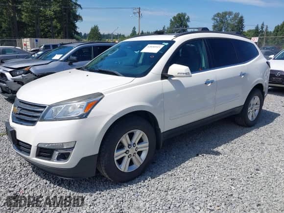 2013 Chevrolet Traverse LT with VIN 1GNKVJKD5DJ262815, listed as a IAAI auction lot 42850953 with 95,170 mi miles and . Bid and sale history available at DreamBid. Image 17.