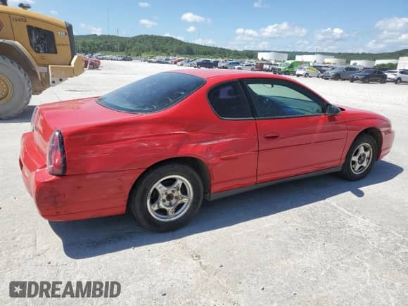 2004 Chevrolet Monte Carlo LS with VIN 2G1WW12E349102551, listed as a Copart auction lot 62400015 with 246,800 mi miles and Salvage title. Bid and sale history available at DreamBid. Image 3.