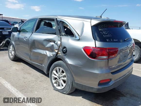 2019 Kia Sorento LX with VIN 5XYPG4A34KG497349, listed as a IAAI auction lot 43265079 with 90,003 mi miles and . Bid and sale history available at DreamBid. Image 3.