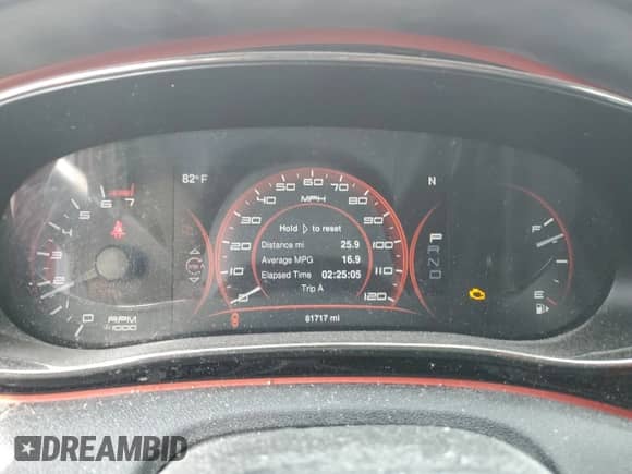 2015 Dodge Dart GT with VIN 1C3CDFEB1FD166595, listed as a Copart auction lot 83994025 with 81,717 mi miles and Salvage title. Bid and sale history available at DreamBid. Image 9.