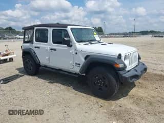 2021 Jeep Wrangler Unlimited Sport Altitude with VIN 1C4HJXDN3MW759324, listed as a IAAI auction lot 43048122 with 65,984 mi miles and . Bid and sale history available at DreamBid. Image 1.