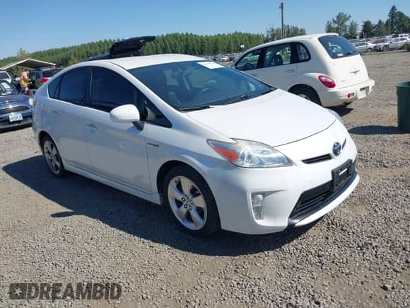2013 Toyota Prius One with VIN JTDKN3DU7D5585595, listed as a IAAI auction lot 42949719 with 220,371 mi miles and . Bid and sale history available at DreamBid. Image 1.